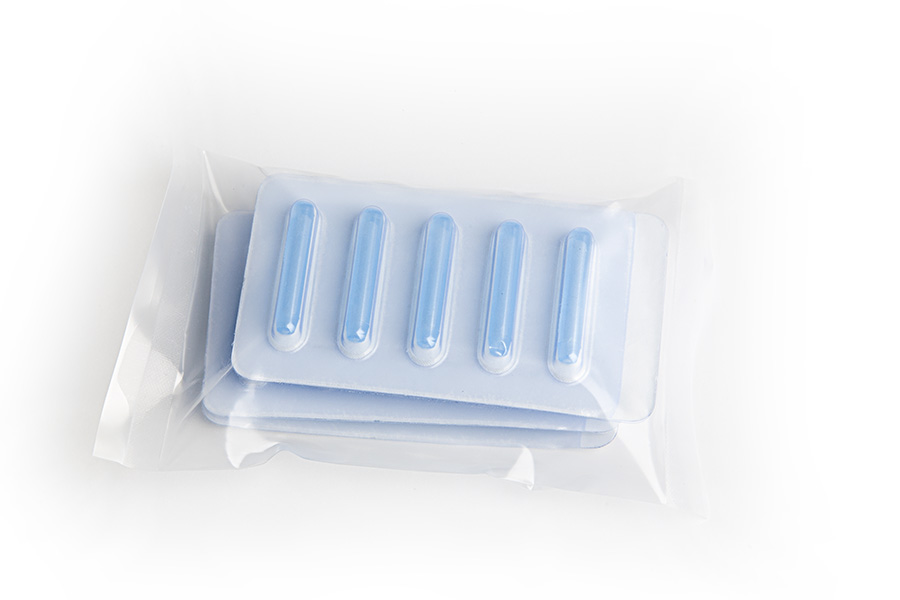 SG Bulb, sterile, 4x 5, Medium, Blue 