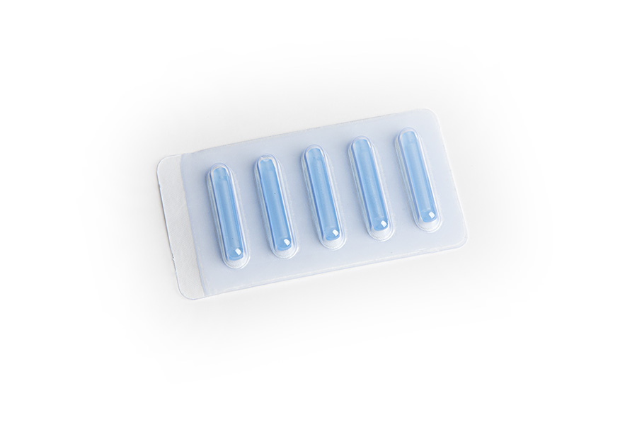 SG Bulb, sterile, 4x 5, Medium, Blue 
