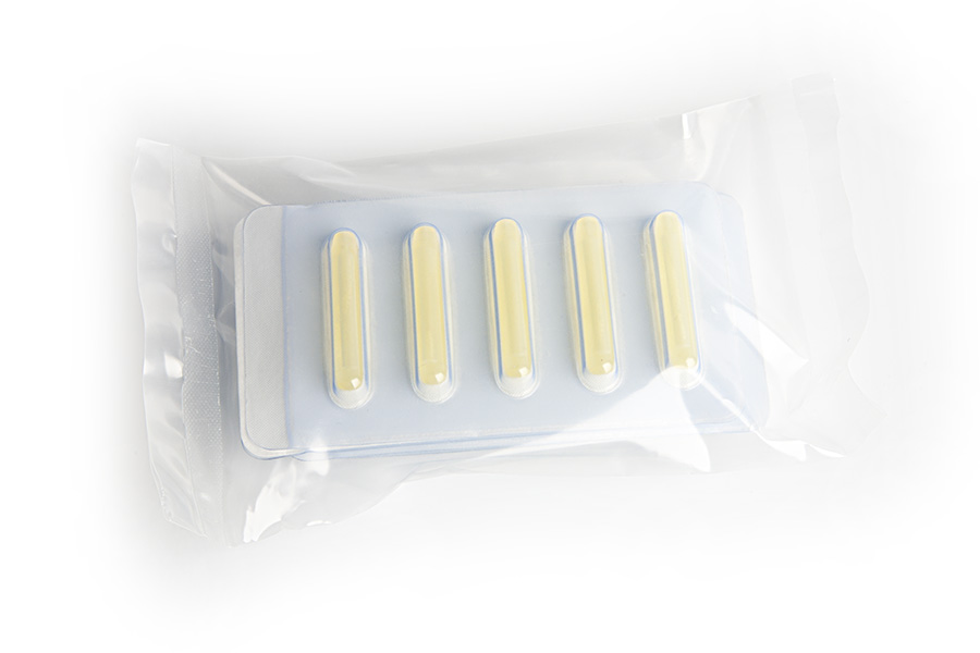 SG Bulb, sterile, 4x 5, Medium, Yellow